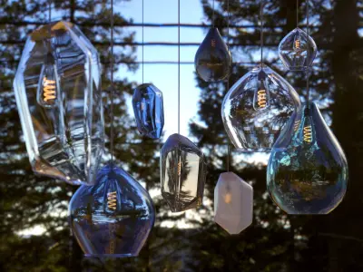 LIGHT SET AND BULB Free 3D model