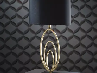 Vilana BlackGold Table Lamp 3D model
