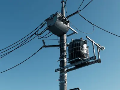 Japan Electric Pole 3D model
