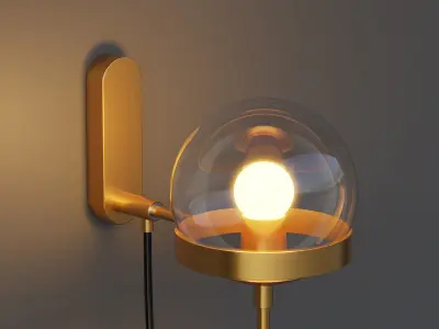 Xavier Vintage Wall Lamp 3D model