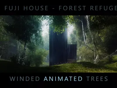 FUJI House Forest Refuge - Third and Seventh 3D Scene  3D model