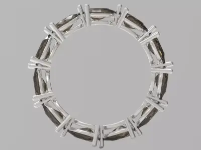 Eternity STL 3D jewelry Ring model rr0002 3D print model