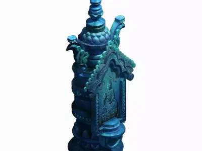 Devil Palace - Stele 002 3D model