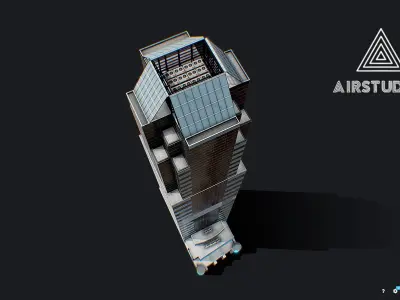 Times Square Building Morgan Stanley Low-poly 3D model