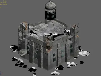 Different dimension - architecture - ruins 01 3D model