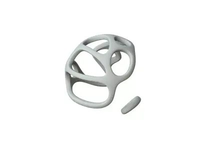 SciFi Cube Object No 27844 Low Poly Shape Texture