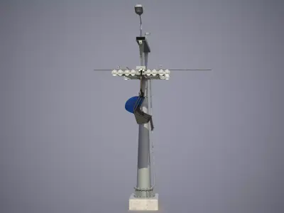 Chairlift and Tower 3D model