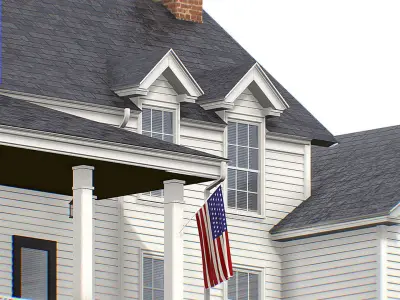 American Classic Houses Collection Low-poly 3D model