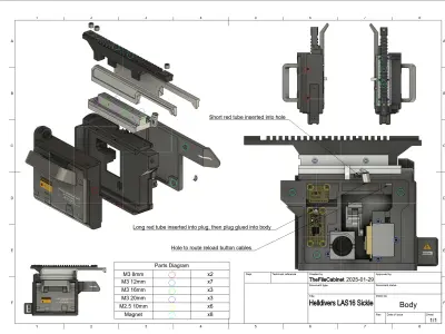 Helldivers 2 LAS-16 Sickle - 3D print files and code  3D print model