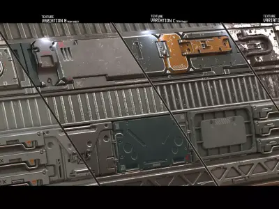 Sci Fi trim sheet textures 01 Texture