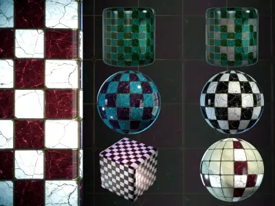 Stone Floor Mega Bundle VOL 01 - 15 material - SBsar - Maps Texture