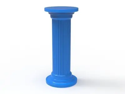Architectural Classic pillar column for 3D print 3D print model