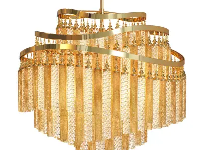 Chandelier Corbett Lighting Chimera 3D model