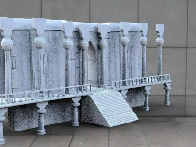 Temple Front 3D model