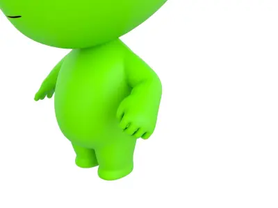 Character171 Rigged Alien 3D model