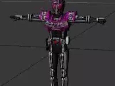 Kamen rider decade 3D model