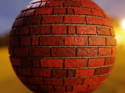 Procedural Brick Wall Material - Blender Cycles Ready Texture