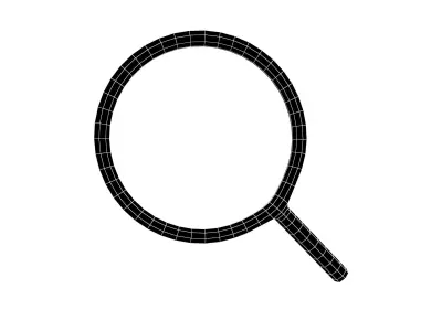 Search Symbol V1 Pack 02 Low-poly 3D model