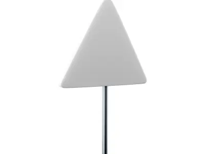 3D  road sign extending both side 3D model