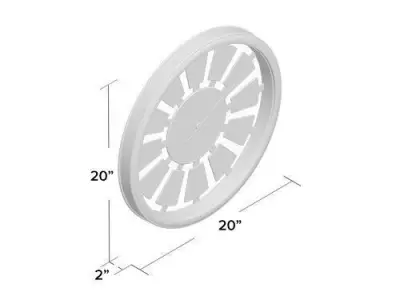 20 Wall Clock 3D model