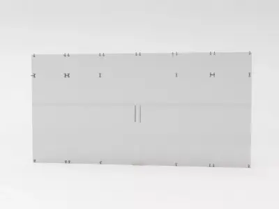 Big glass door 3D model