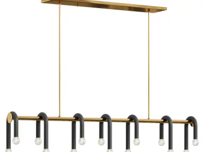 Whit Linear Pendant by Lightology 3D model