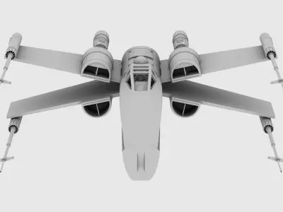 Star Wars Ralph McQuarrie X-Wing Concept V2 3D print model