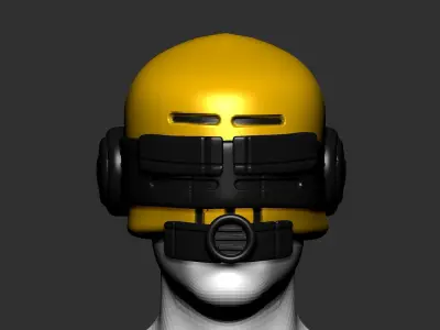 helmet high poly sculpt 3d printable  3D model 144
