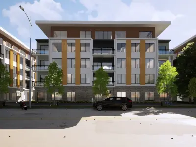 Low-Rise Condominium Revit and Twinmotion 3D model