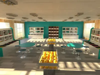 Greengrocer Store  Low-poly 3D model