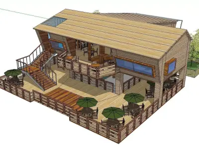 Creative Design-Holiday Cabin-0129 3D model