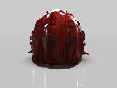 Sci Fi Soldier Helmet 3D print model