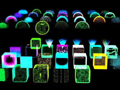 Neon Sci-Fi Material Geometry Pack  Texture