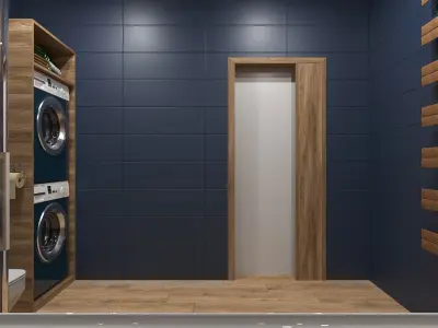 Bathroom 11 Low-poly 3D model