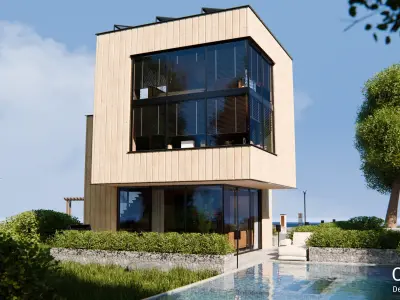 2026 Modern Modular House 17 for Blender Eevee and Cycles 3D model