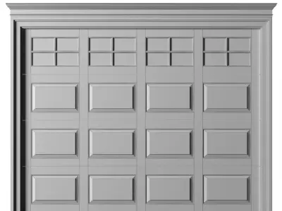 Automatic Classic Modern Garage Doors  3D model