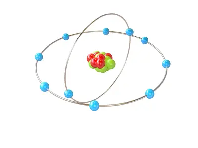 Neon Chemical Element v2 002 Low-poly 3D model