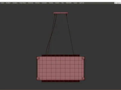 Troy Apollo 8 Light Chandelier Low-poly 3D model