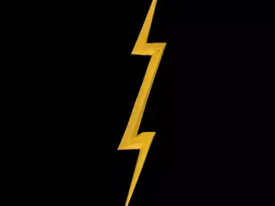 Zeus lightning bolt 3D model