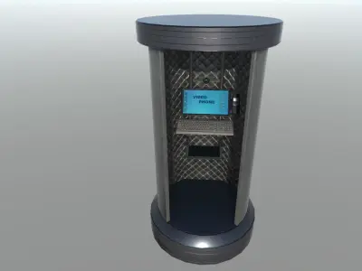 Modern Street Props Low-poly 3D model