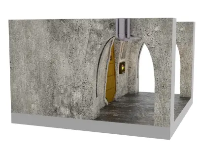 Jabbas Throne Room - Set 7A - Prison Cell 1-12 scale Blackseries 3D print model