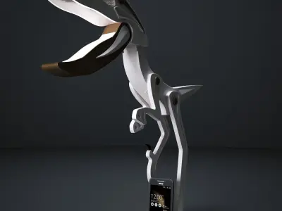 Raptor Lamp Free 3D model