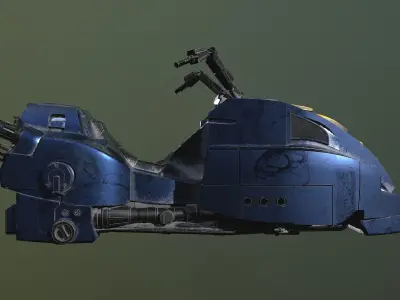 Lawmaster Motorbike Judge Dredd 3D model