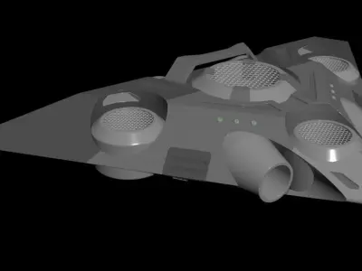 Triangle Type Drone - Concept 3D model