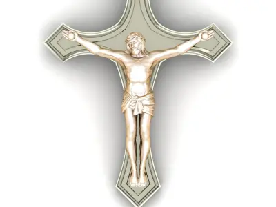 Light Gold Cross New Design  CP 66 3D print model