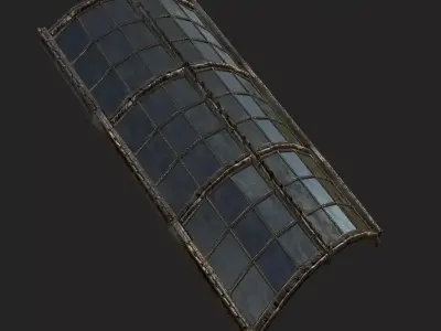 IronWork Mall Glass Low-poly 3D model