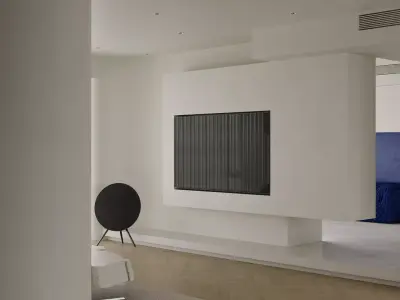 Modern minimalist living room scene 3D model
