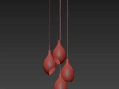 YBFQ LED Elegante pentant 3D model