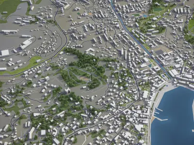 Yalta  Low-poly 3D model