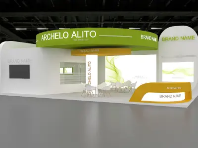 exhibition booth stand 3d model tradeshow 3D model